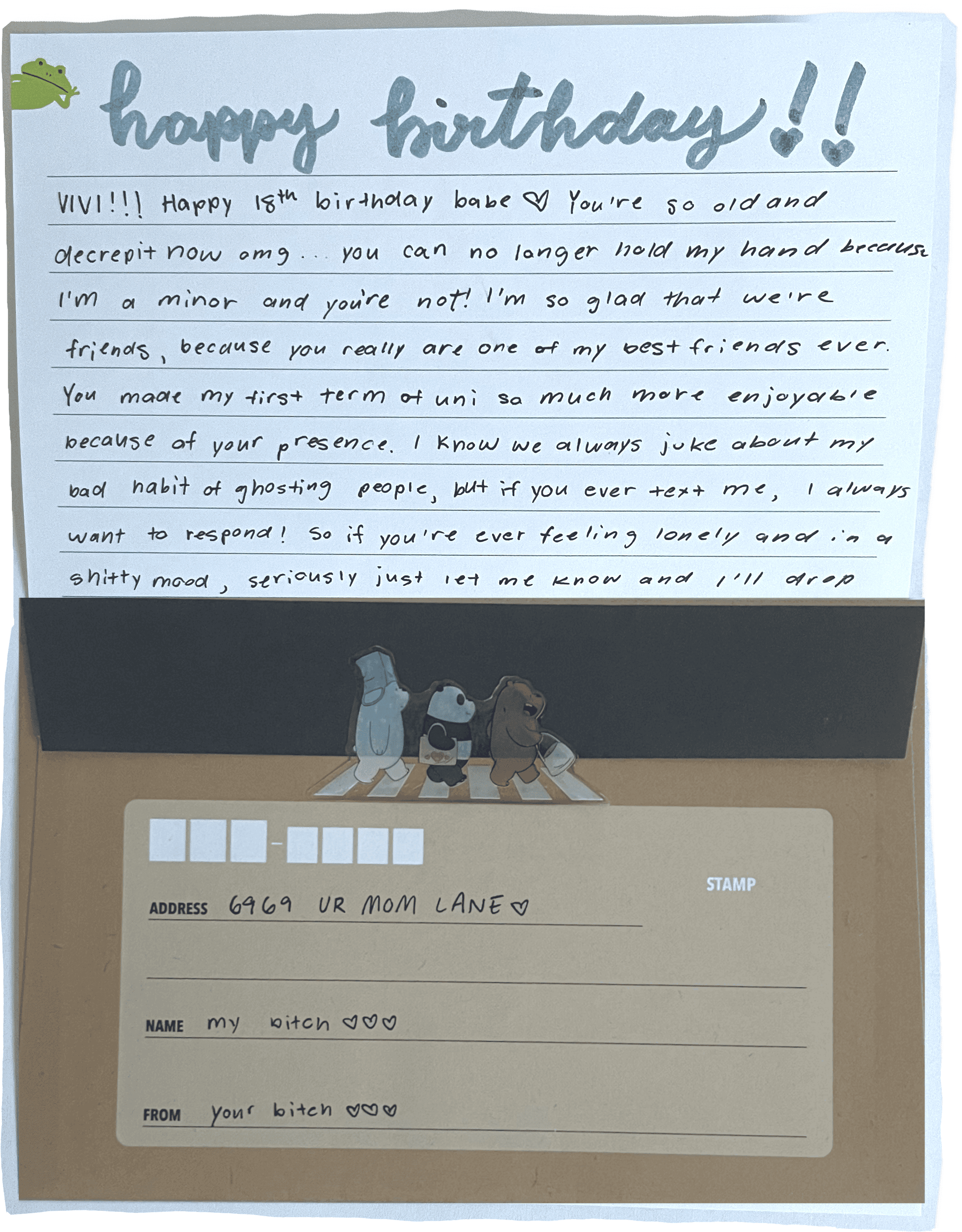 mira's birthday letter